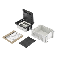 SM-CPAV-2 - Caja de Suelo / 2 Módulos Dobles K45 / Profundidad Ajustable 70-100 mm (2.76-3.94 in) / Carga 1400 kg / Resistencia Térmica 125 °C / Antillama 850 °C / Registro para Concreto