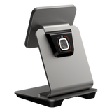 CPADSTAND-SCAN - Base de Escritorio con Escáner 1D/2D / Conexión Quick Lock / Eje Giratorio 145° / Alimentación Inversa / Diseño Metálico