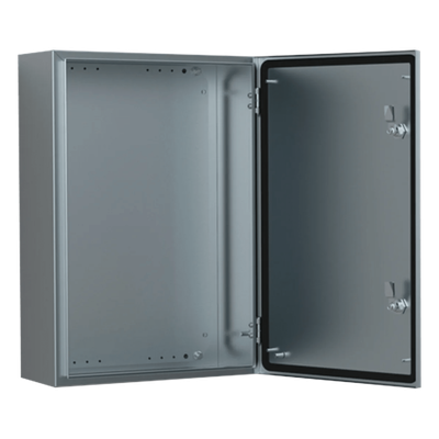 ASR0505021 - Gabinete Industrial / Acero Inoxidable AISI 304L / IP66 / 500x500x210 mm (19.7x19.7x8.3 in) / Montura Mural / Placa de Montaje 2 mm