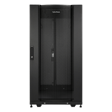 CR24U11001 - Gabinete Rack / 24U / Montaje en Pared o Piso / Carga Estática 1,365 kg / Puerta Perforada Hexagonal / Rieles Ajustables 905 mm