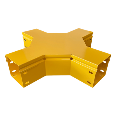 CHFBXH4X4R8EPK - Cruce Horizontal para Fibra Óptica / 4" x 4" / Radio de Curvatura 8" / Aluminio con Pintura Epóxica / Incluye Accesorios de Montaje