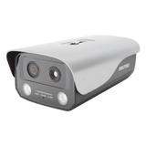 HF-VT410 - Cámara IP de Detección Térmica de Incendios / Doble Lente 4 MP Óptico + 1 MP Térmico / Rango 0 a 400 °C / Precisión ±2 °C / IP66 / WDR 120 dB