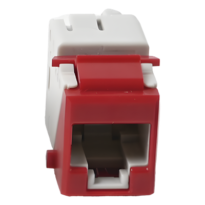 U5-K03NS - Jack Keystone Cat5e UTP / Terminación 110 / Color Rojo / -10 a 60°C / UL 94 V-0