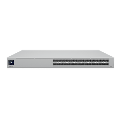 USW-PRO-XG-AGGREGATION - Switch de Agregación 25G / 32 Puertos SFP28 / Capacidad 1.6 Tbps / Layer 3 / Rack 1U / Pantalla Táctil 1.3"