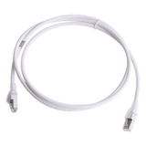 ZM6A-S05-02B - Patch Cord Cat6A S/FTP / 1.5m (5ft) / Blindado 360° / CM/LS0H / Alta Densidad / Blanco