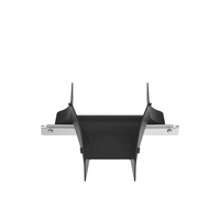 PWBSPJ4BL - Bajada de cables para charola wire basket / 4 in / Control de radio de curvatura / Negro