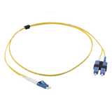 FJ2-LCUSCUL-01 - Jumper de Fibra Óptica Monomodo / OS2 / XGLO / Riser / LC/UPC-SC/UPC Duplex / OFNR / Amarillo / 1 Metro (3.28 Pies)