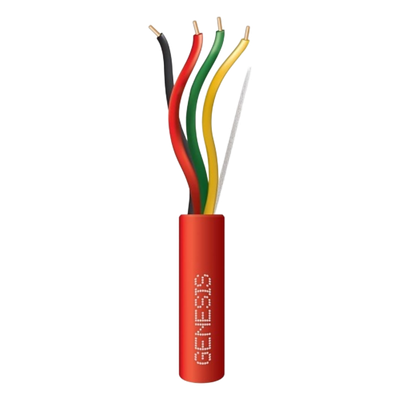 4307-1104/1000 - Cable para Sistemas Contra Incendio / 4x18 AWG / 305 m (1000 ft) / Riser / FPLR-CL3R / Resistente al Fuego / Rojo