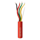 4307-1104/1000 - Cable para Sistemas Contra Incendio / 4x18 AWG / 305 m (1000 ft) / Riser / FPLR-CL3R / Resistente al Fuego / Rojo