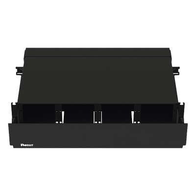FRE2UBL - Panel de Distribución de Fibra Óptica / 2 UR / 192 Fibras / 8 Ranuras FAP o FMP / Bandejas Deslizantes