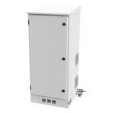LP-FORTE-16U-BAT - Gabinete de Piso Exterior / Rack 19" 16 U / Ventiladores con Termostato / IP-54 / Espacio para 2 Baterías / 110 VCA / 600 x 1429 x 5 mm