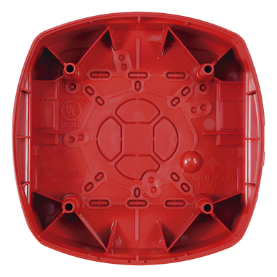 HBLP-R - Caja de Montaje para Bocina/Estrobo / 6.1' x 6.1' x 4.06' / Plástico Texturizado / UL 464 & UL 1971