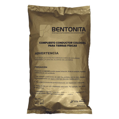 TG-BENTONITA - Bentonita Conductora / 20 kg / Densidad 4.23 g/cc / Gel Coloidal / No Tóxica / 44 lb