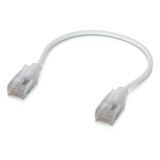 UACC-CABLE-PATCH-EL-C6A-0.15M-W - Patchcord Cat6A / 10G / PoE+++ / Etherlighting / 0.15 m (0.5 ft) / RJ45 Blindado