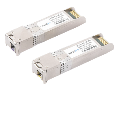 LP-SFP-BD-10G-80 - Transceptor Óptico SFP+ Bidireccional / 10 Gbps / Monomodo 1490/1550 nm / LC/UPC Simplex / DDM / Alcance 80 km (262.5 ft) / Hot-Pluggable / 2 Piezas