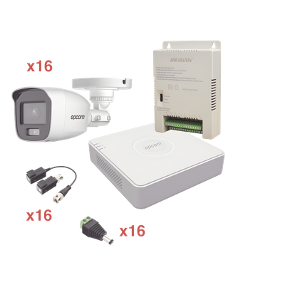 KE1080PL/16BCA - Epcom KE1080PL/16BCA kit de videovigilancia Alámbrico 16 canales