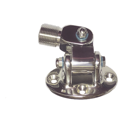 121R - Montaje de acero inoxidable ovalado, con rosca estándar 1" x 14 hilos