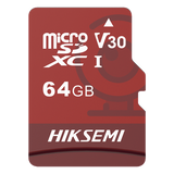 HS-TF-E1/64G - Memoria Microsd Hiksemi, 64GB, Clase 10, Especializada para Videovigilancia (Uso 24/7), Lectura 95MBS, Escritura 25MBS