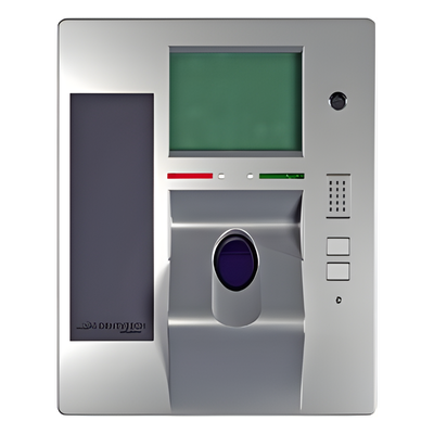 100-240-200 - Terminal Biométrica de Huella con Imagen Multiespectral, Todo Tipo de Huella, Antivandalismo, Pantalla Touch, Cámara 5 Mpx, IDT WallMount