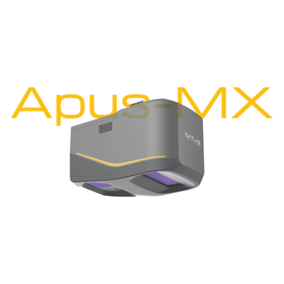 APUSMX - Sistema LiDAR para UAV / Escáner Láser 1200 m Alcance / 550.000 Puntos/s / 8 Retornos / Cámara RGB 45 MP / IMU 500 Hz / Precisión 5 cm @300 m / 3937 pies Alcance / 3.4 lb Peso