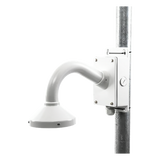 XGA160C - Montaje Universal de Pared / Cuello de Ganso Anti-Retorno / Caja de Conexiones Exterior / Carga 4.5 kg / Aluminio Blanco