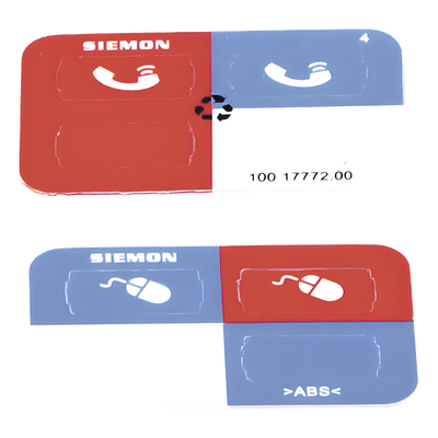 Z-ICON-03B - Icono de identificación para jacks / Color rojo / Bolsa con 100 piezas / Compatible Z-MAX / PoE++ 802.3bt / HDBaseT