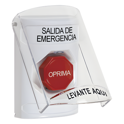 SS2322EX-ES - Botón de Emergencia / Cubierta de Policarbonato / Restablecimiento con Llave / LED Opcional / UL/cUL/ADA / -40 a 121°C (-40 a 249.8°F)