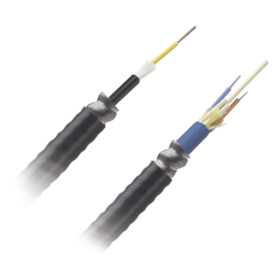 FSGR906Y - Cable de Fibra Óptica / 6 Hilos / Monomodo OS2 / Interior-Exterior / Armado / Loose Tube 250μm / OFCR Riser