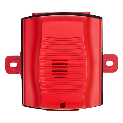 HR-K - Sirena / Exterior Serie K / 12-24 Vcc / hasta 93 dBA / 9 tonos y volúmenes / NEMA 4X / Rojo