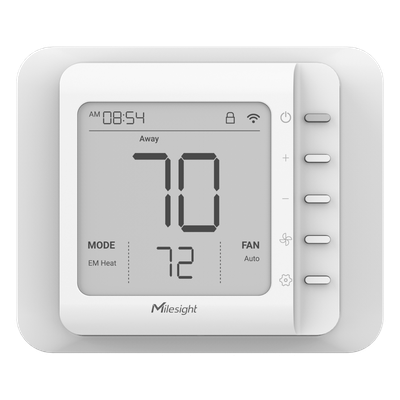 WT201-915M - Termostato LoRaWAN / 4 Etapas Calefacción + 2 Refrigeración / Control HVAC Inalámbrico / Automatización de Edificios