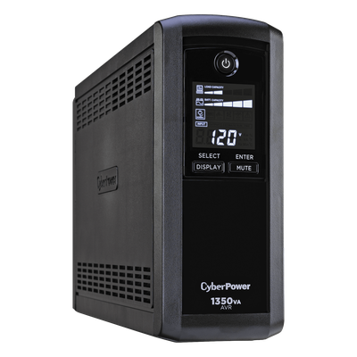 CP1350AVRLCD - UPS de 1350 VA/815 W, Topología Línea Interactiva, Entrada 120 Vca NEMA 5-15P, Tipo Mini Torre, Con 10 Tomas NEMA 5-15R