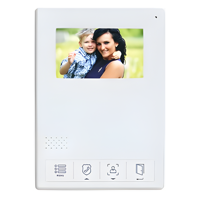 TVPRO-400-MW - Monitor LCD Adicional / Pantalla 4.3 Pulgadas / Control Touch / Comunicación Bidireccional / Apertura de Puerta / Alimentación 110-240 VCA