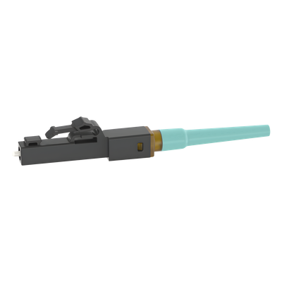 FSOCLCX - Conector LC de Empalme por Fusión / Multimodo 50/125 µm / OM3/OM4/OM5 / Pérdida ≤0.3 dB / -40°C a 75°C / Aqua