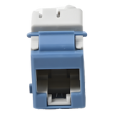 U6-K06NS - Jack Keystone Cat6 / UTP / Terminación 110 / Color Azul / -10 a 60°C / UL 94 V-0