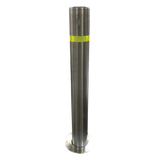 XB-900-RL - Bolardo retráctil / Acero inoxidable SS304 / Ø114 mm / 900 mm (2.95 ft) / Espesor 3 mm / Cerradura con llave