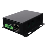 WI-POE62-48V - Inyector PoE Industrial / Entrada 9-42 Vcc / Salida 48V PoE 802.3af/at / Dual RJ45 10/100/1000 Mbps / Rango -20℃ a 70℃