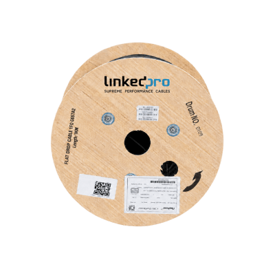 LP-FIG8/1KM - Cable de Fibra Óptica Drop Aéreo / Monomodo G.657A2 / 1 Hilo / Mensajero de Acero 1.0 mm / LSZH / 1 km (3280.8 ft)