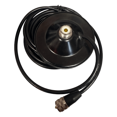 TXSD90 - Montaje Magnético para Antena / Diámetro 90 mm (3.5 in) / Conector SO239 / Cable RG58 4.5 m (14.8 ft) / Uso Vehicular