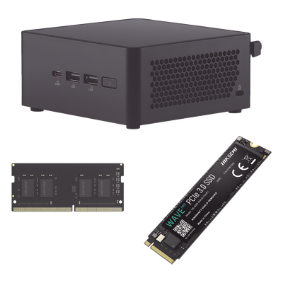 NUCI314I16G256G - Mini PC / Core 3-100U / DDR5 16GB / SSD 256GB M.2 / Soporta 96GB RAM / USB 3.2 Gen 2