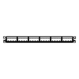 UICMPP24BLY - Panel de Parcheo Modular / 24 Puertos / 1UR / 19in / Plano / Sin Blindaje / TIA-606-C