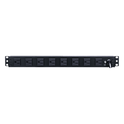 DP1N191015S - PDU de Montaje en Rack / 10 Salidas NEMA 5-15R / 15 A / 120 Vca / 1UR / 19 in / Protección Contra Sobretensiones