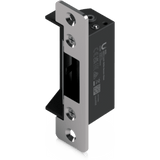 UACC-LOCK-STRIKE-SAFE-15MM - Contrachapa eléctrica de alta seguridad tipo Fail-Safe (normalmente abierta), fuerza de sujeción de hasta 1,200 kg (2,645 lb) y profundidad de pestillo de 15 mm