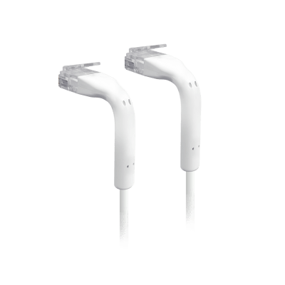 U-CABLE-PATCH-8M-RJ45 - UniFi Patch Cable Cat6 Ultradelgado GbE con Botas Flexibles, Color Blanco, 8 m