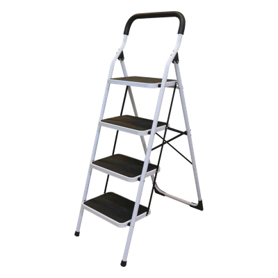 SYS-ETT-4 - Escalera plegable tipo taburete / Acero / 1.37 m (4.5 ft) / Capacidad 160 kg