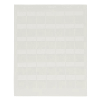 LJSL20-Y3-1 - Etiquetas Auto-Laminadas / 5000 Unidades / Láser/Inyección / 3-7.1 mm (0.12-0.28 in) / 12-10 AWG / Poliéster Blanco