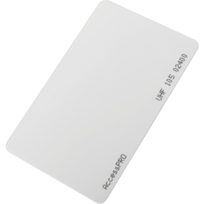 PROCARDX - Tarjeta RFID  UHF / EPC GEN2 / ISO 18000 6C / PET No imprimible / Incluye porta tarjeta