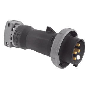 HUB-HBL-460-P5W - Enchufe Macho Pin and Sleeve / 60 A / 600 VCA / Trifásico 3 Polos 4 Hilos / IP67 / -40 °C a 75 °C