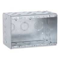 HUB-697 - Caja Multigang / 3 Gangs / 3.5 in Profundidad / 19 Entradas 1/2-3/4 in / 67.3 in³ Capacidad