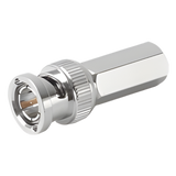 RFB-1705 - Conector BNC Macho / Ensamble Roscable / RG-59/U / 75 Ohm / 14 mm x 37.6 mm / Níquel-Oro-Delrin