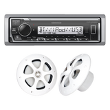 KE/1613MRW - Kit de estéreo con Bluetooth KMR-M332BT |  más Par de bocinas KFC-1613MRW